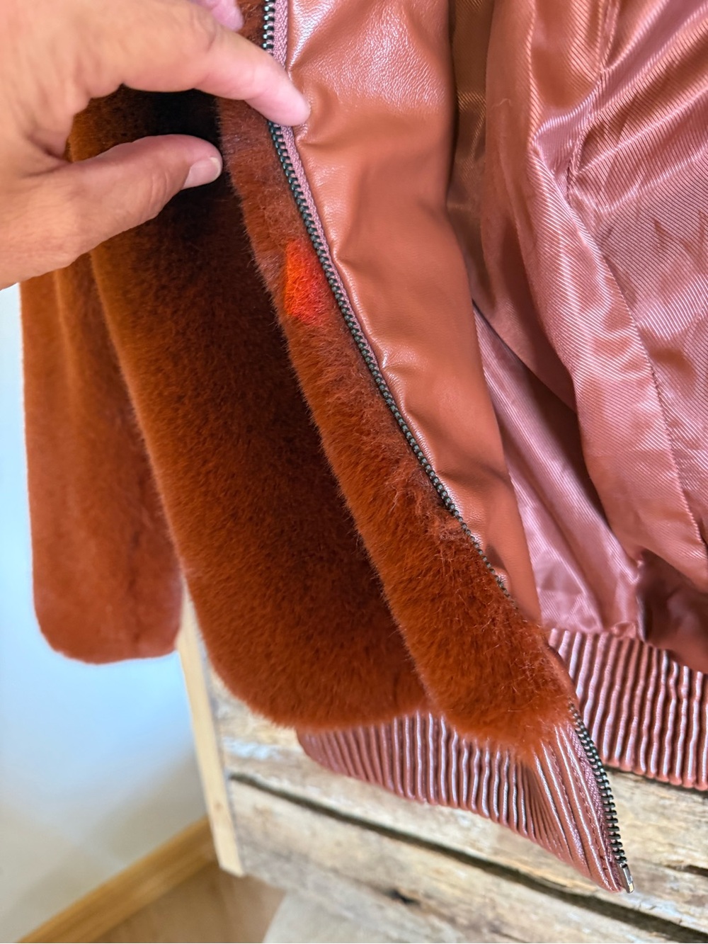 Soft Rust Colored Jacket - Picture 2 of 4
